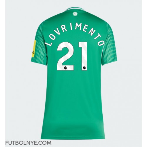 Camiseta Newcastle United Tino Livramento #21 Visitante Equipación para mujer 2025-26 manga corta